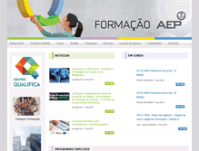 Tablet Screenshot of formacao.aeportugal.pt